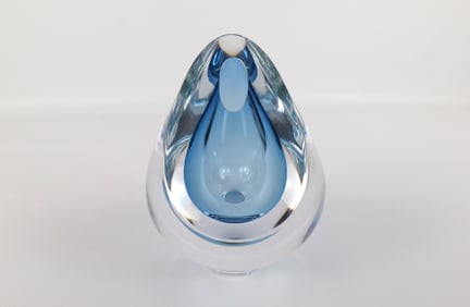 Robert Deeble Studio Art Glass Abstract Table Sculpture Vase