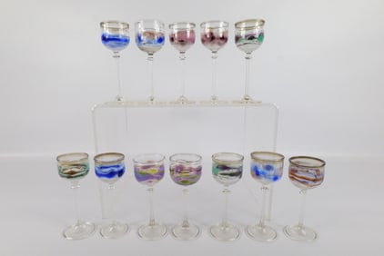 Set of 12 Schneider German Cordial Glasses