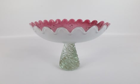 Art Glass Center Compote
