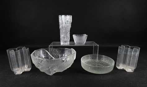 Lot of Mixed Crystal Ice Glass
