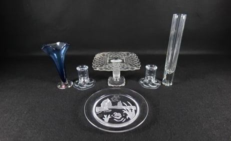 Lot of Mixed Crystal and Glass Pieces