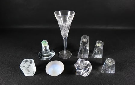 Lot of Mixed Crystal and Glass Pieces