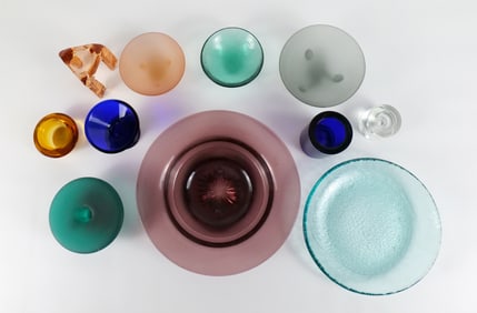 Lot of Mixed Colored Glass Pieces
