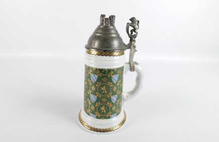 German Lithophane Beer Stein