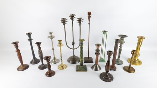 Lot of 16 Single Candlesticks
