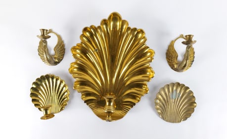 Lot of Brass Decorative Wall Hangings