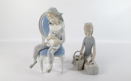 Lot of 2 Lladro Figurines