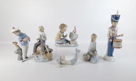Lot of 6 AS-IS Lladro Figurines