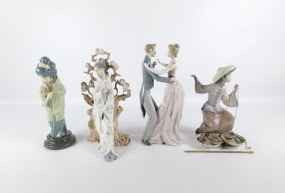 Lot of 4 AS-IS Lladro Figurines