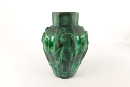 Vintage Art Deco Style Malecite Vase