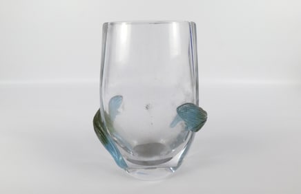 Daum France Crystal Modern Vase