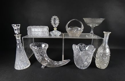 Lot of Cut Crystal Pieces