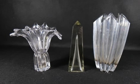 Lot of 3 Glass Pieces