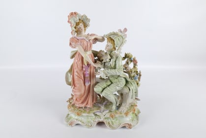 Hand Painted Porcelain Grouping