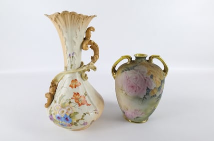 Lot of 2 Antique Porcelain Vases