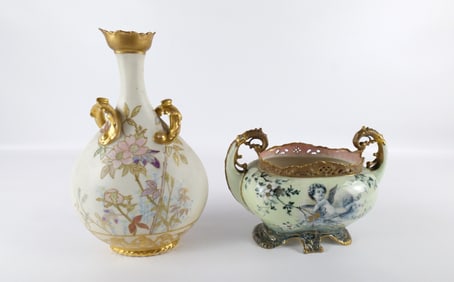 Lot of 2 19th Century Porcelain Pieces