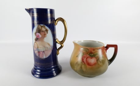 Lot of 2 Antique Pitchers