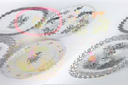 Lot of 4 Porcelain Platters