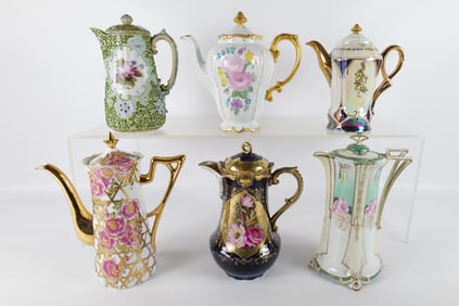 Lot of 6 Teapots
