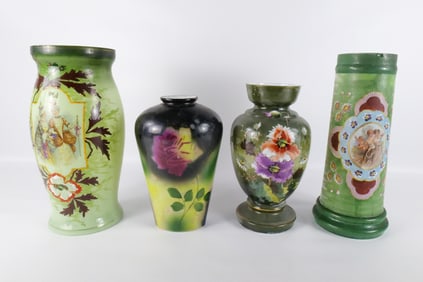 Group Lot of 4 Vases