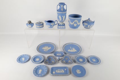Lot of Blue Jasper Wedgwood Pieces