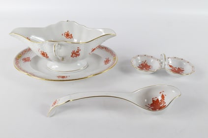 Lot of Herend Porcelain Chinese Bouquet Serving Pieces