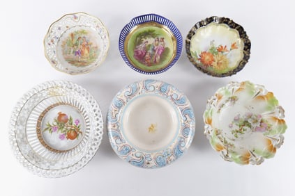 Lot of 6 Porcelain Serving Bowls