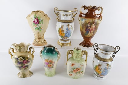 Lot of Antique to Late 20th Century Porcelain Vases