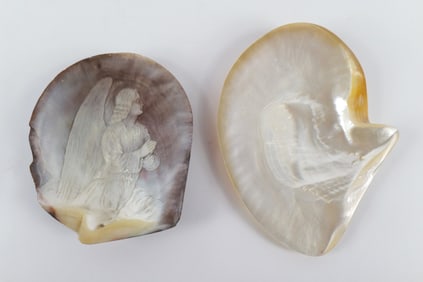 Lot of 2 Mother of Pearl Shells