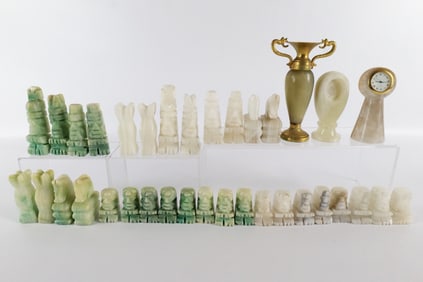Lot of Carved Stone Pieces