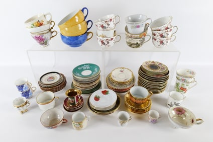 Large Lot of Assorted Cups and Saucers