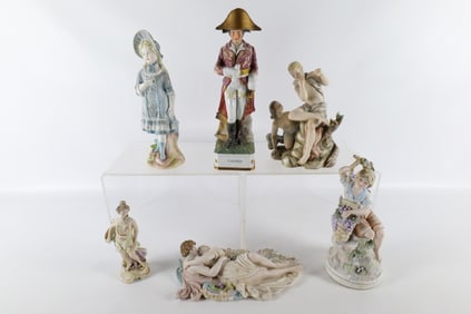 Lot of Ceramic and Bisque Figurines