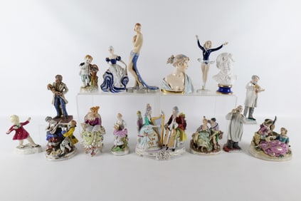 Lot of Porcelain Figurines - Many AS-IS