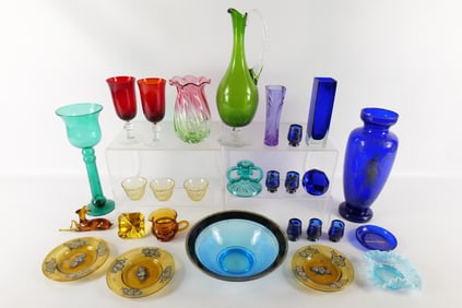 Lot of Colored Glass