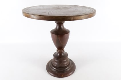 Antique Wooden Pedestal Table