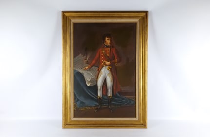 Serigraph on Canvas with Hand Painted Highlights - Napolean