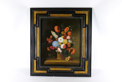 Serigraph on Canvas with Hand Painted Highlights - Still Life