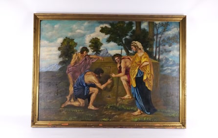 Serigraph on Canvas with Hand Painted Highlights - "The Shepherds of Arcadia"
