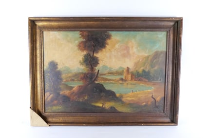 Serigraph on Canvas with Hand Painted Highlights - Beach Scene