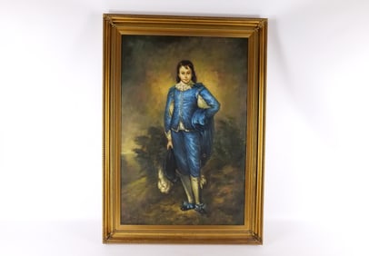 Serigraph on Canvas with Hand Painted Highlights - The Blue Boy