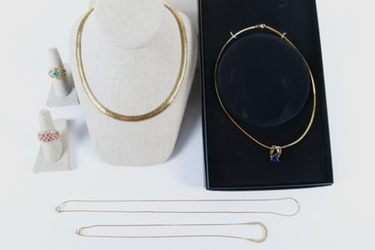 Mixed Gold Tone Sterling Jewelry