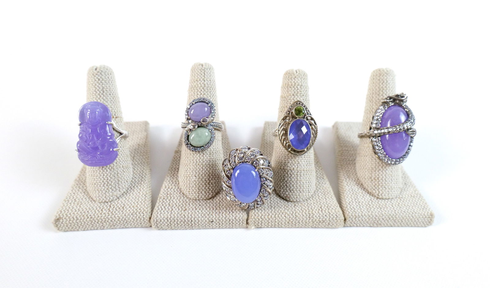 5 Sterling and Gemstone Rings- Chalcedony and More (1 of 11)