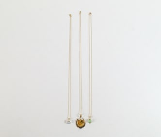 3, Fine 14K Chains and Pendants