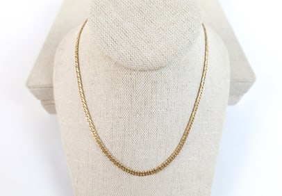 14K Modified Cuban Link Chain