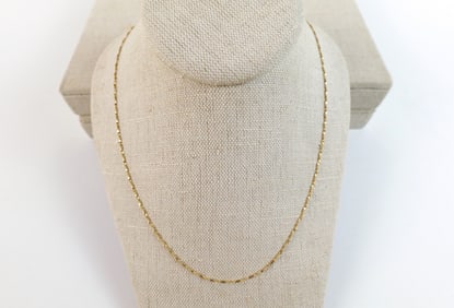 14K Twisted S Link Chain