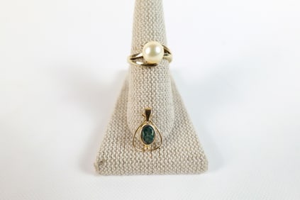14K Akoya Pearl Ring and More