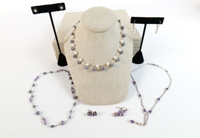 Mixed Group of Freshwater Pearl Jewelry