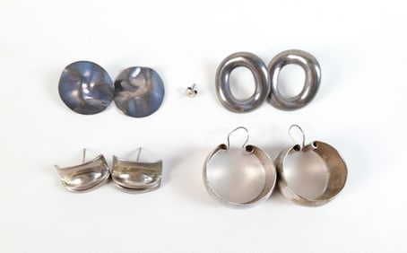 Mixed Group of Sterling Earrings