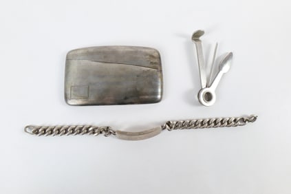 Vintage Sterling Business Card Holder and More
