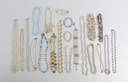 Vintage and Mordern Faux Pearl Necklaces